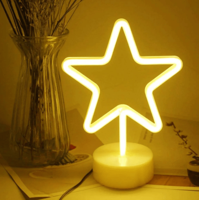 Lámpara led en forma de estrella