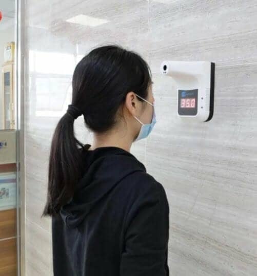  Termometro infrarrojo de pared con alarma